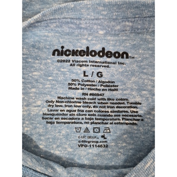 Nickelodeon Hey Arnold - Gerald & Arnold Graphic T-Shirt Blue Size L - NWT - Picture 7 of 7